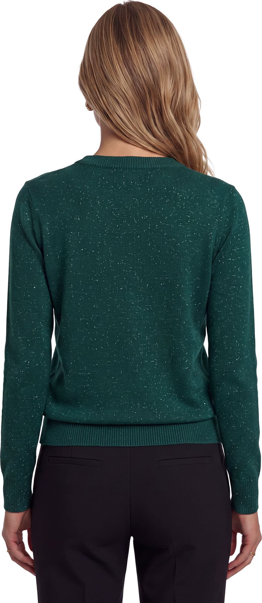 Julesweater med "Noel" i glitter til damer