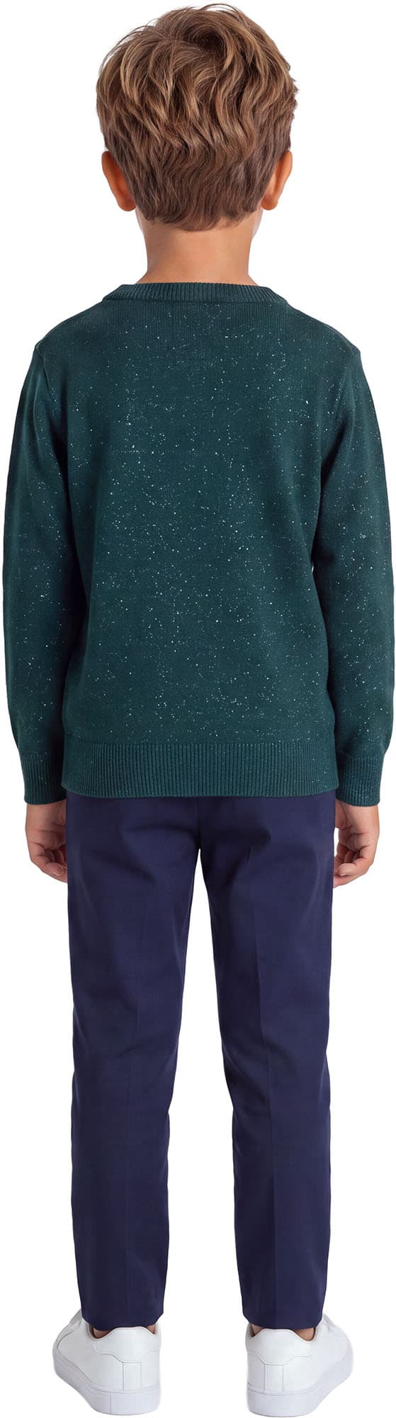 Julesweater med "Noel" i glitter til børn