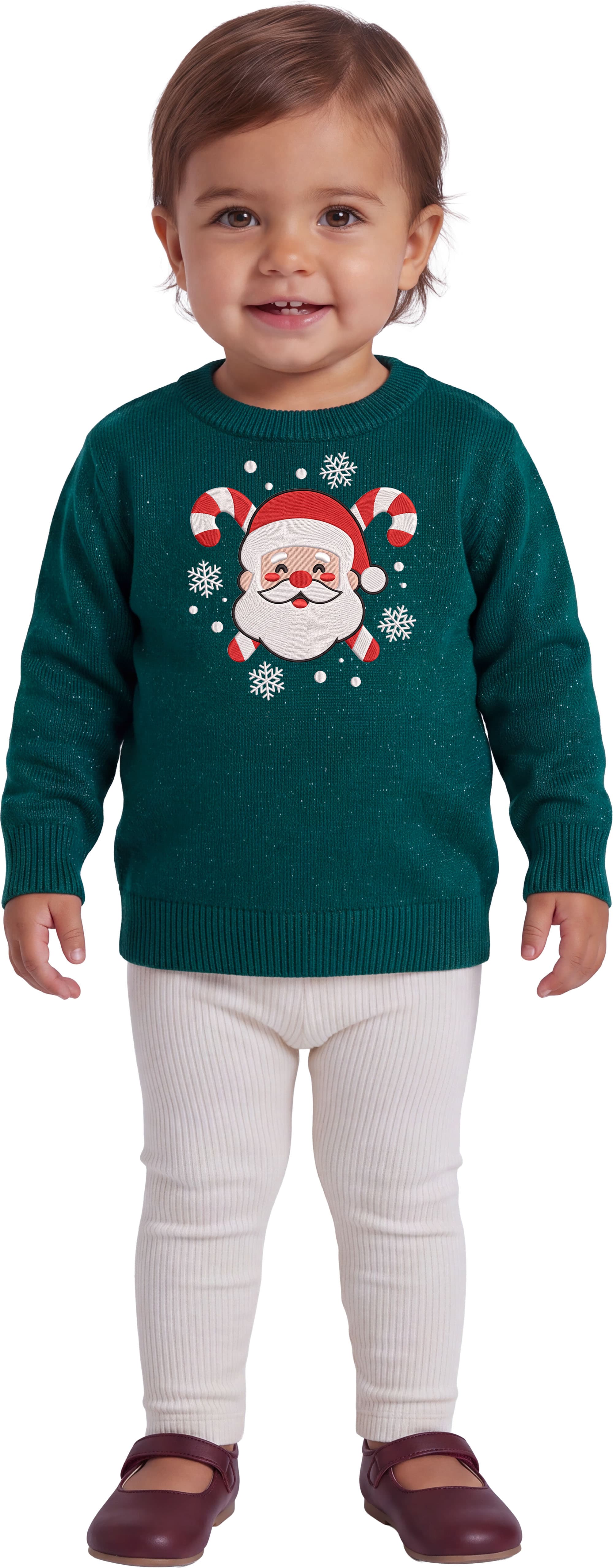 Julemandssweater med glitter til baby