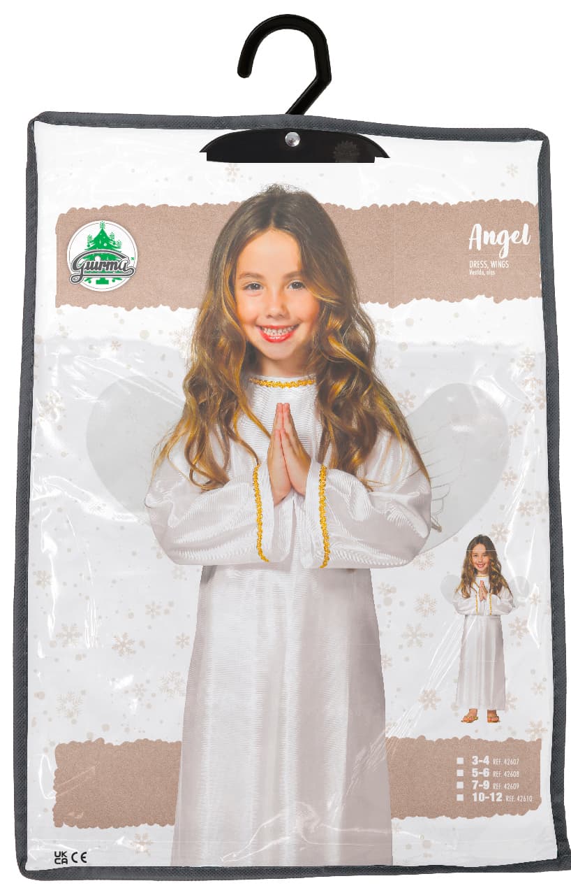 Engel – kostume til børn, model 42607