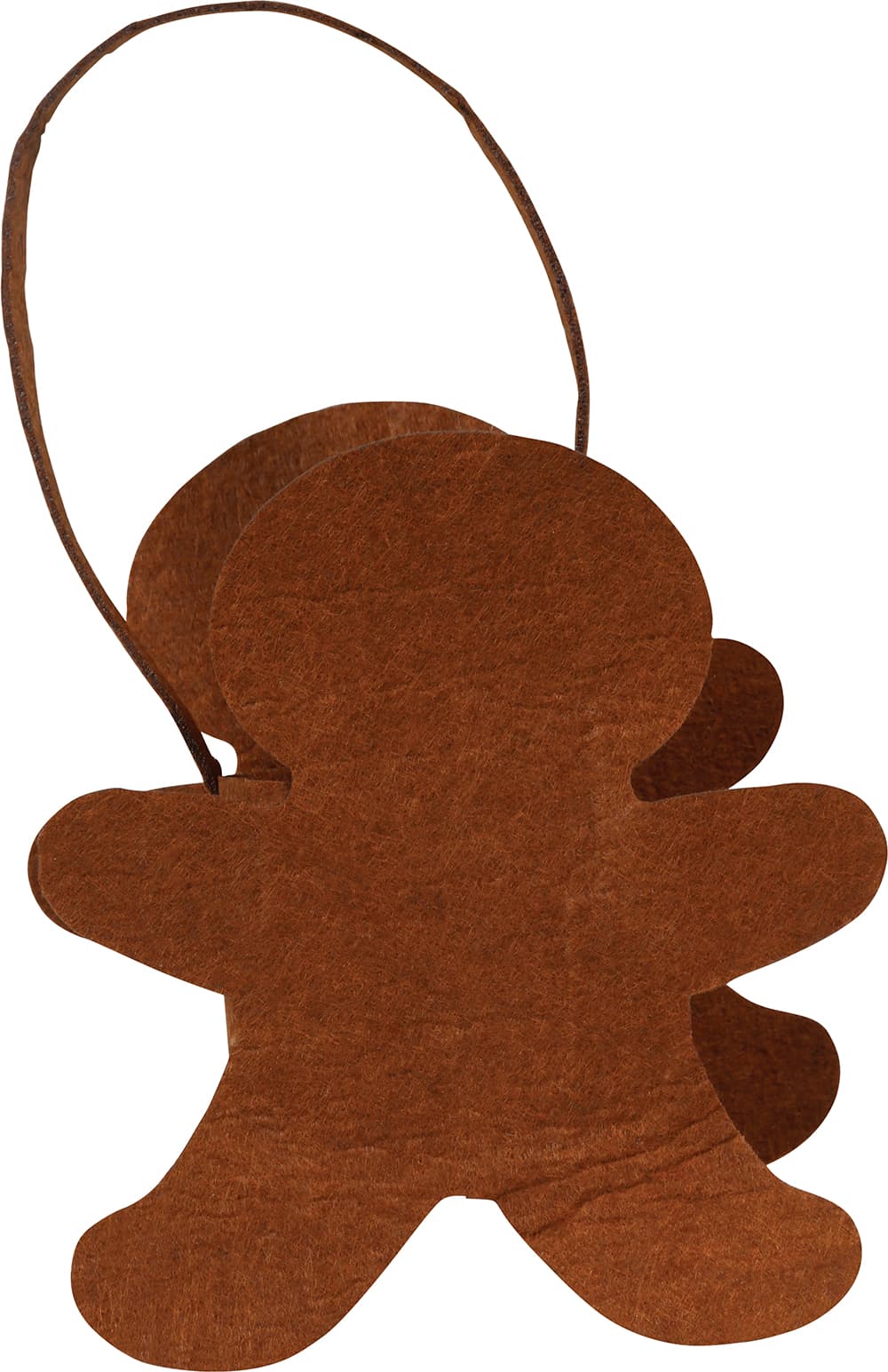 Kurv med honningkagemand 17,5 × 16,5 cm, filt