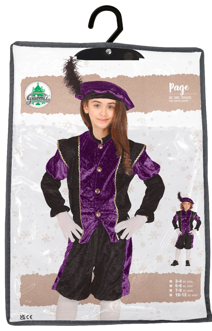 Lilla page – kostume til piger