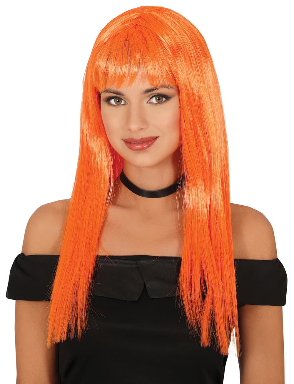 Orange lang glat paryk 120 g i pose