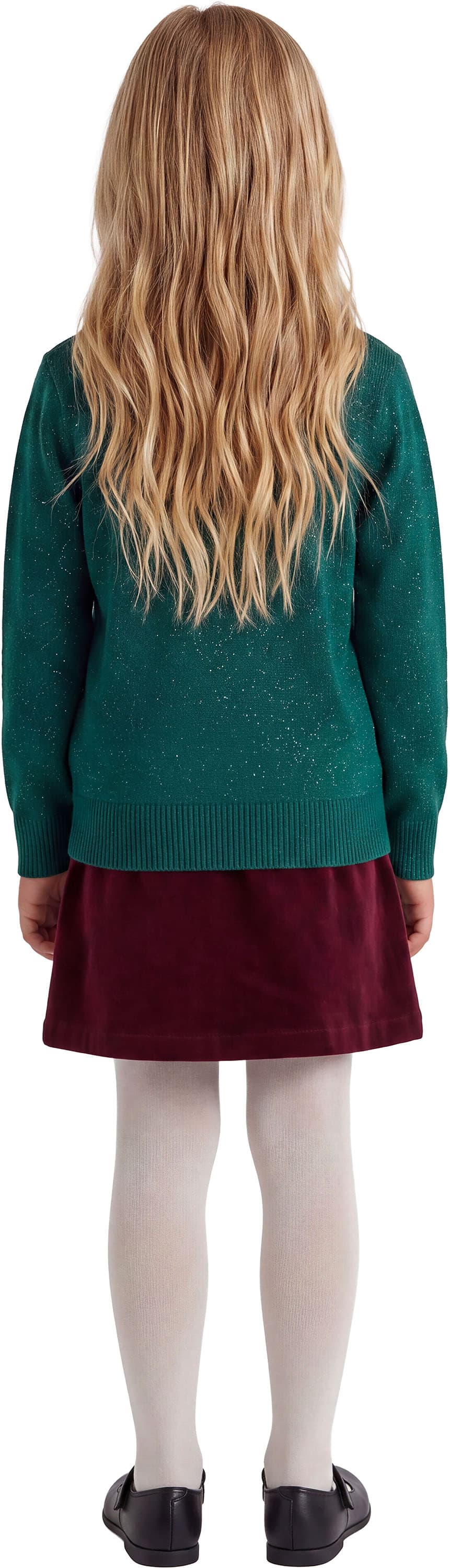 Sweater med honningkagemand i glitter til børn