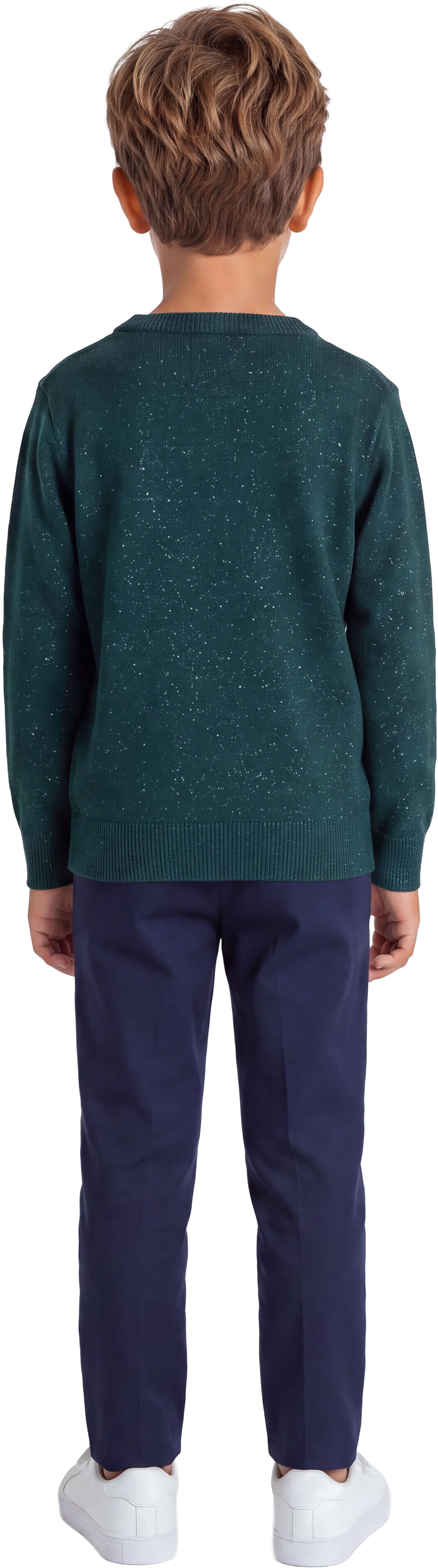 Sweater med honningkagemand i glitter til børn