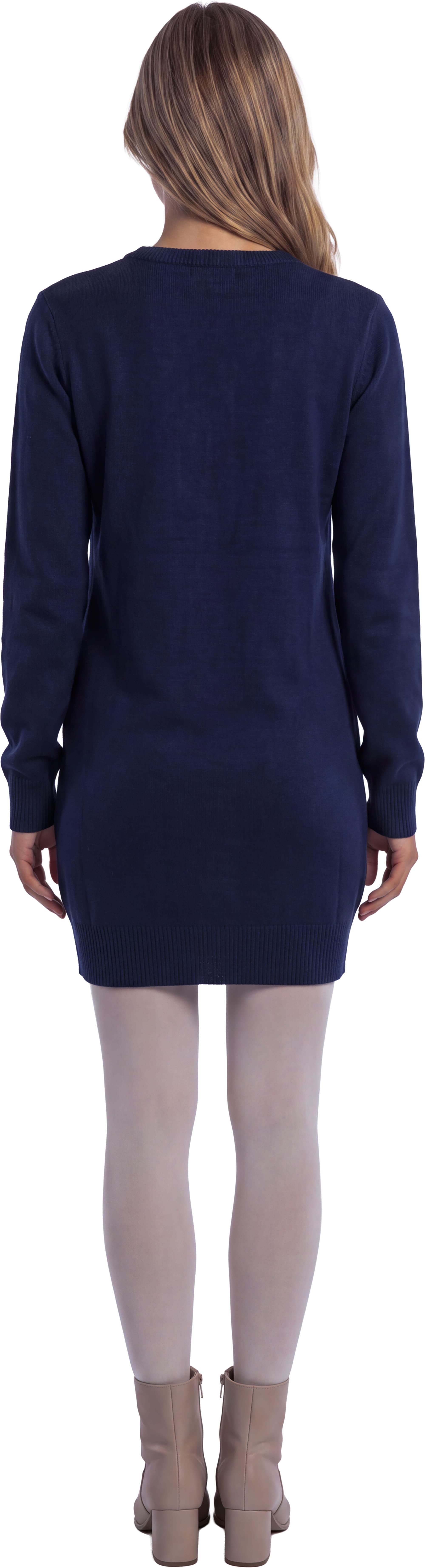 Lang sweater med honningkagemand til damer