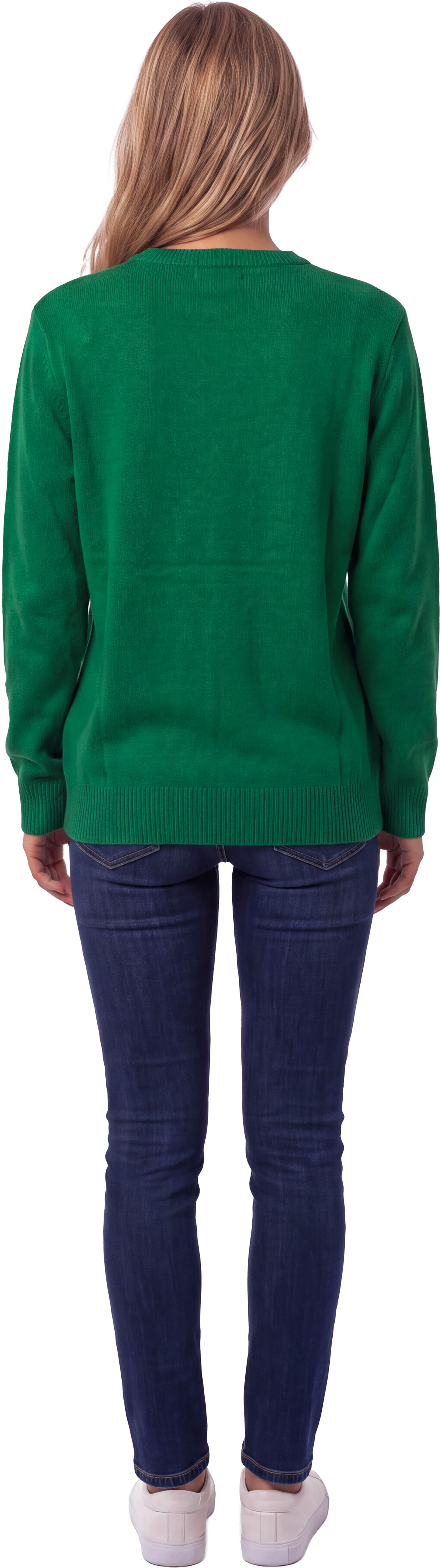 Sweater med nisse og 12 LED-lys til damer