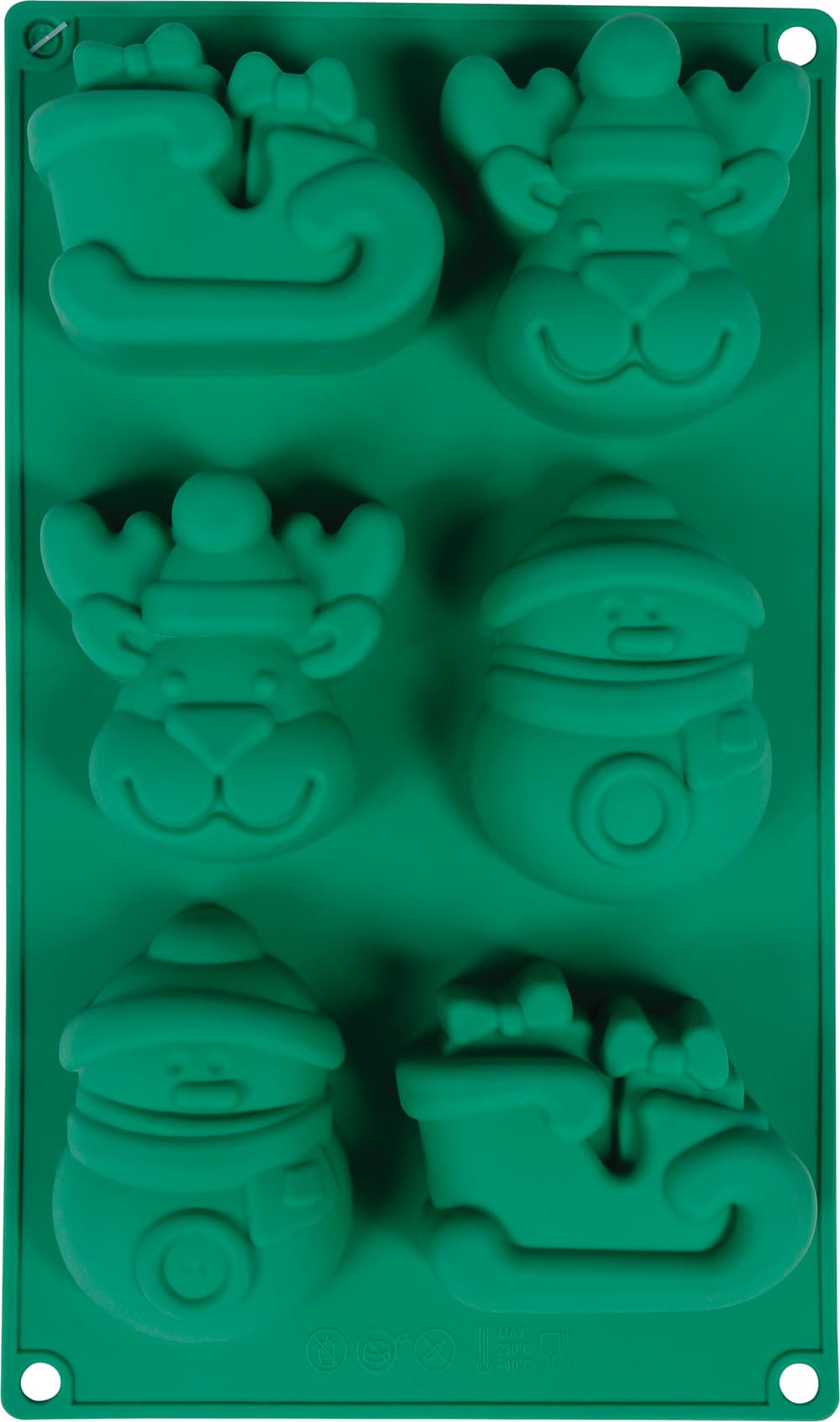 Silikoneform til 6 småkager, 17 × 29 cm