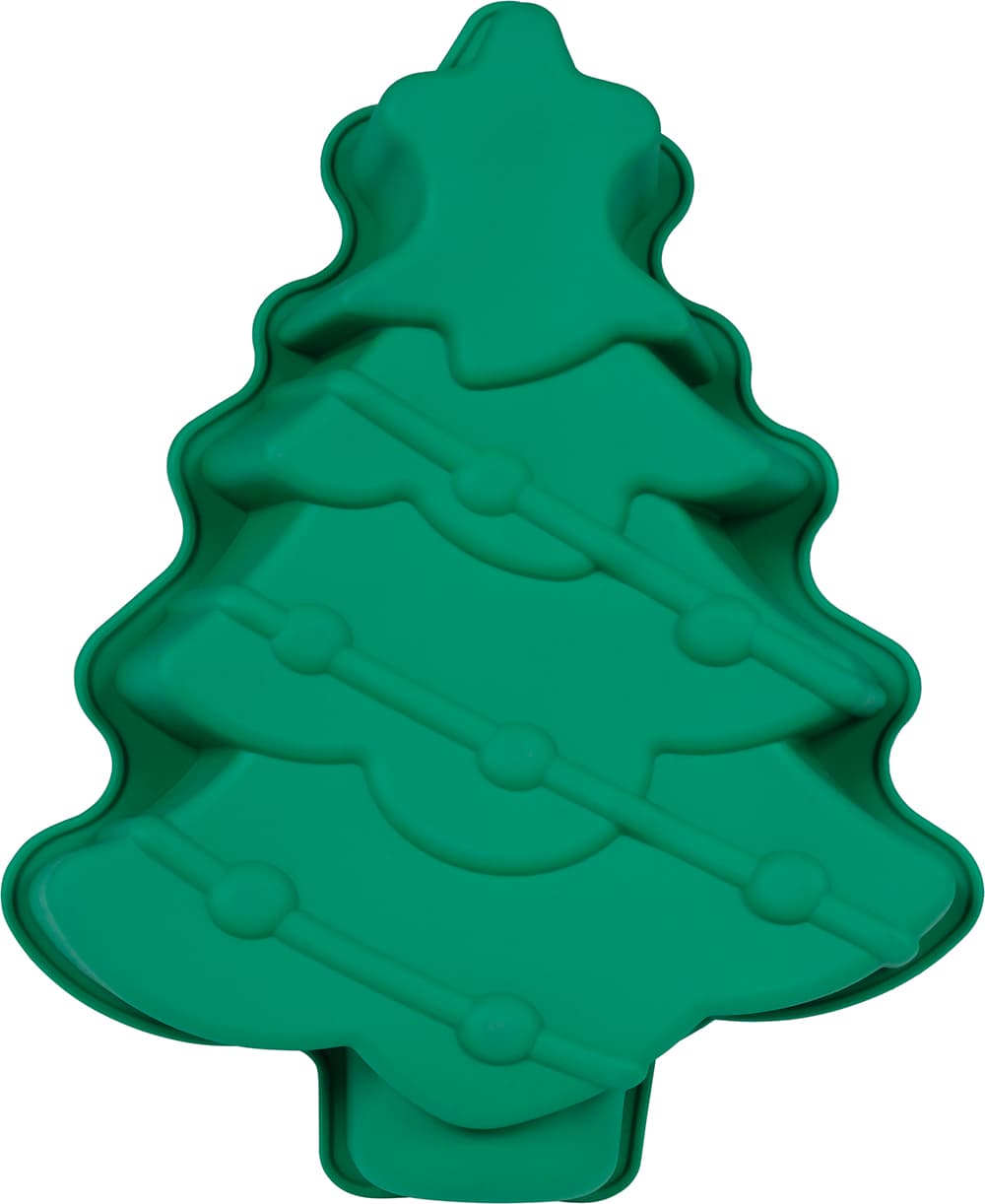 Kageform, juletræ, 21 × 30 cm
