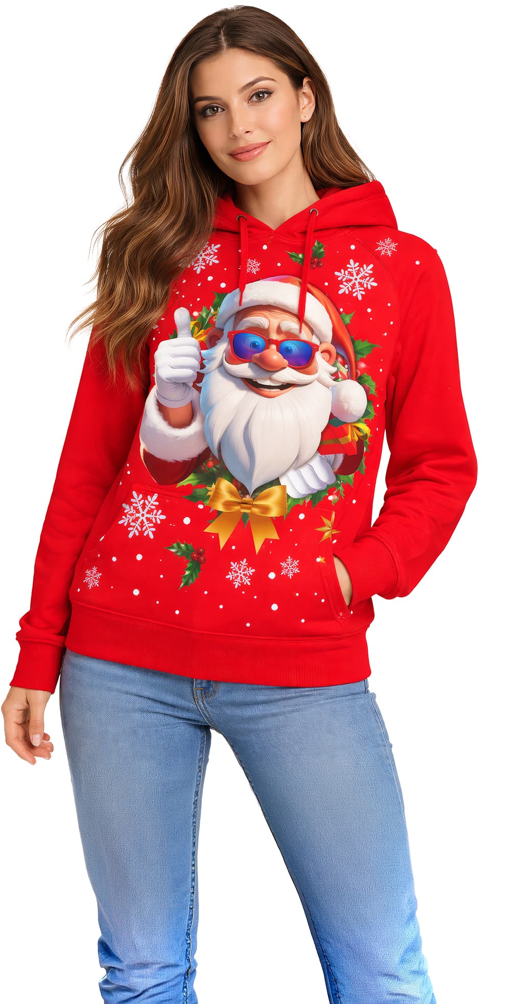 Julemandssweatshirt til damer
