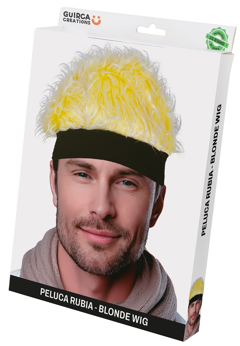 Blond paryk med pandebånd