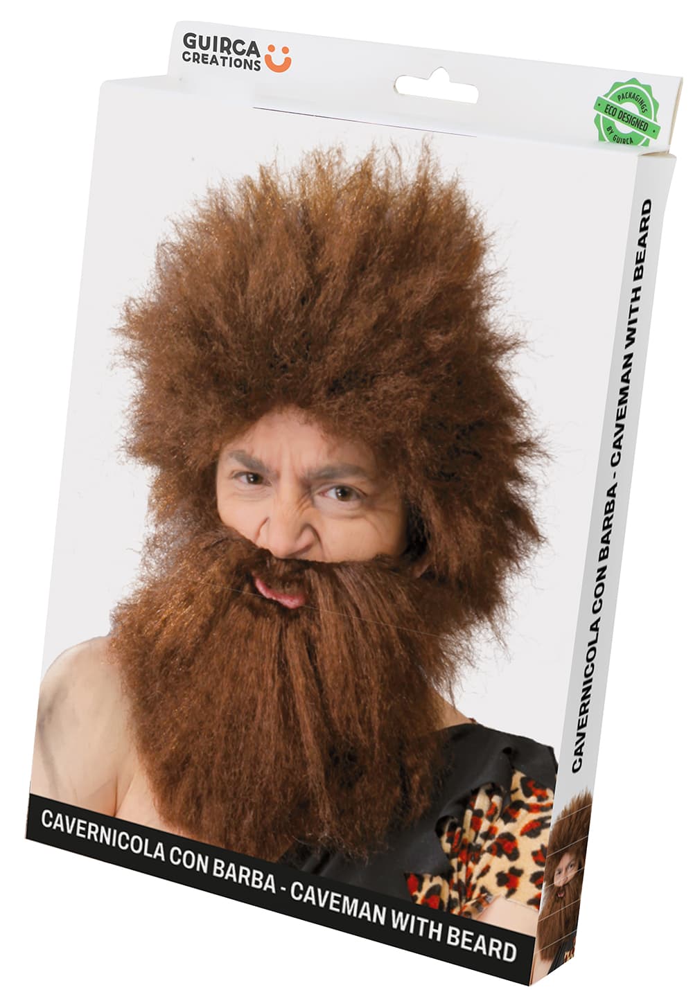 Hulemandsparyk med skæg (i æske)