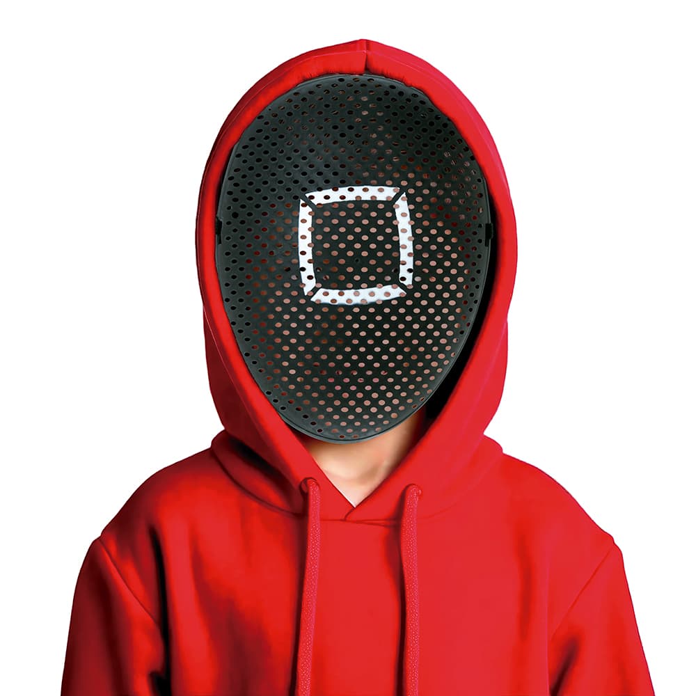PVC-maske The Gamer med firkant, til børn