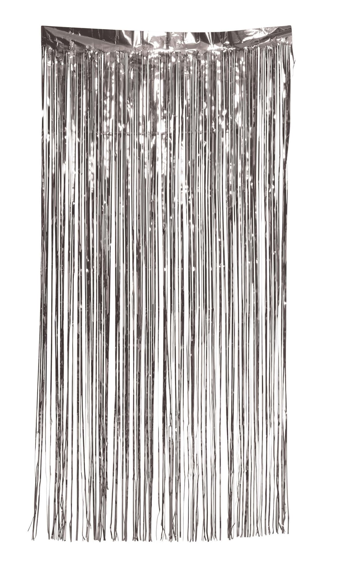 Sølvfarvet forhæng 100 × 200 cm