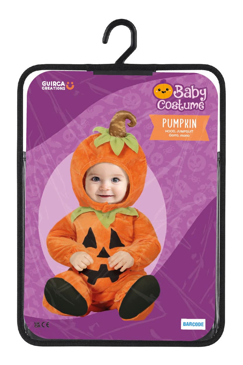 Græskar – kostume til baby, orange