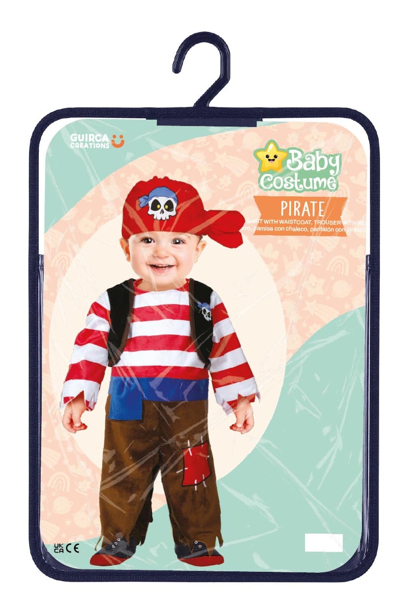 Pirat – kostume til baby, flerfarvet