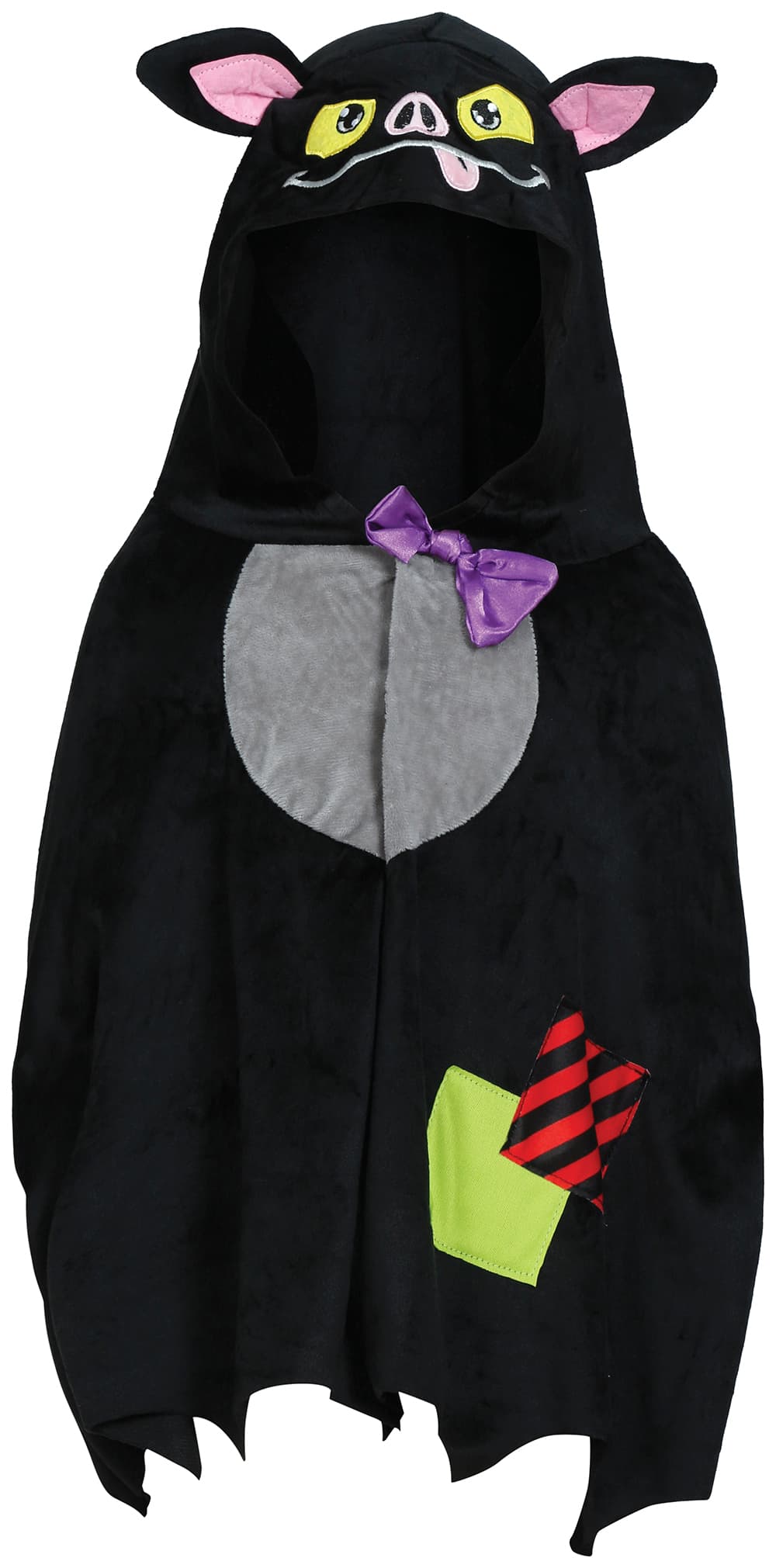 Flagermusponcho – kostume til baby, sort