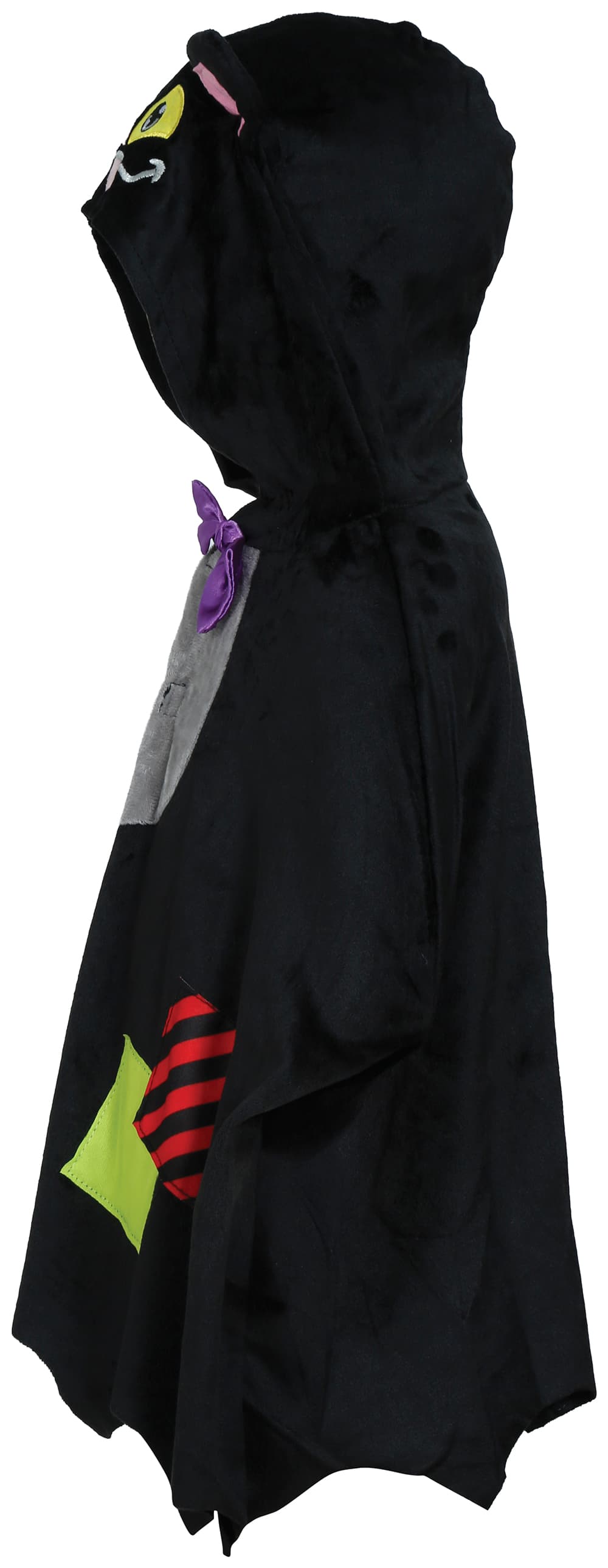 Flagermusponcho – kostume til baby, sort