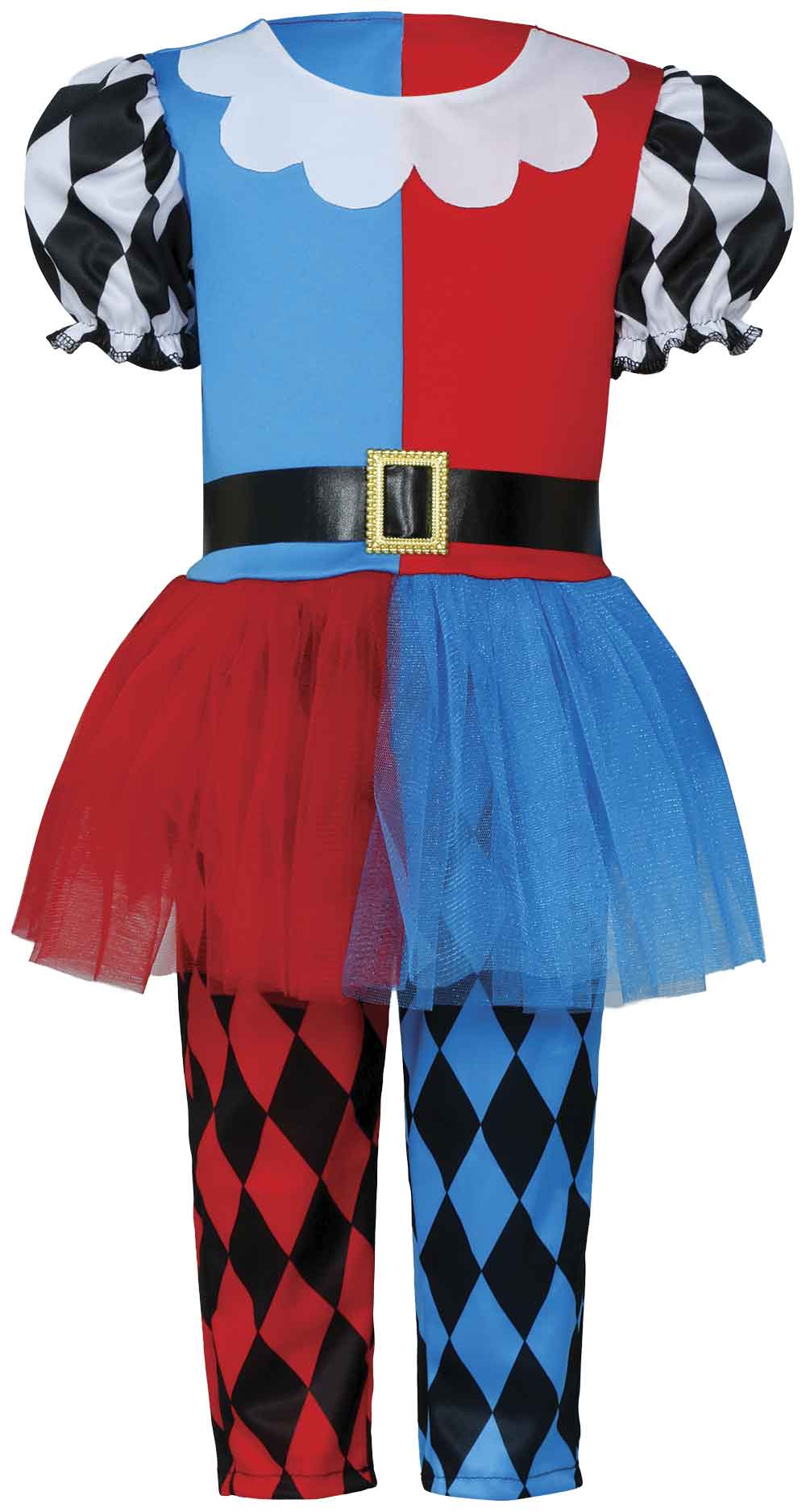 Lille farverig harlekin – kostume til baby