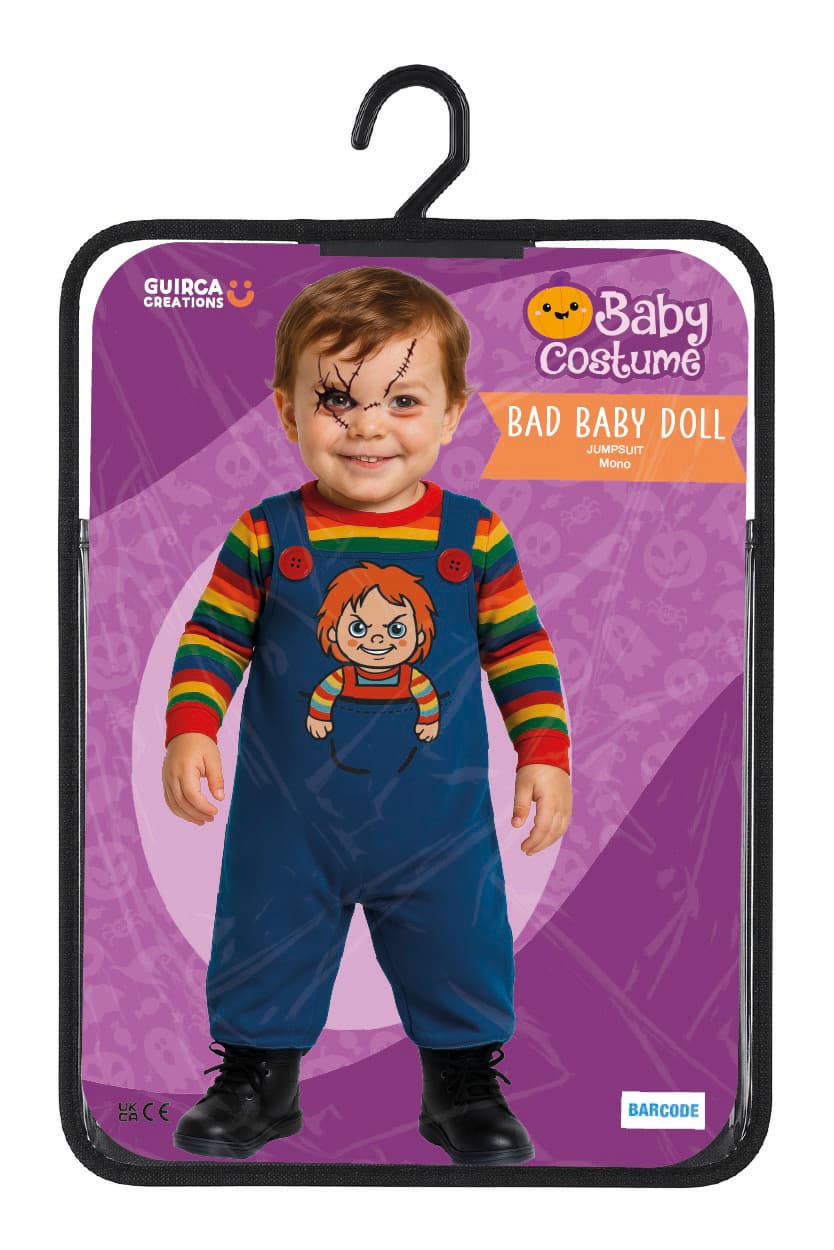 Ondskabsfuld dukke – kostume til baby