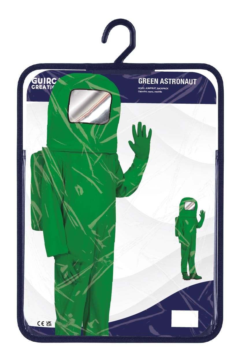 Grøn astronaut – kostume til børn