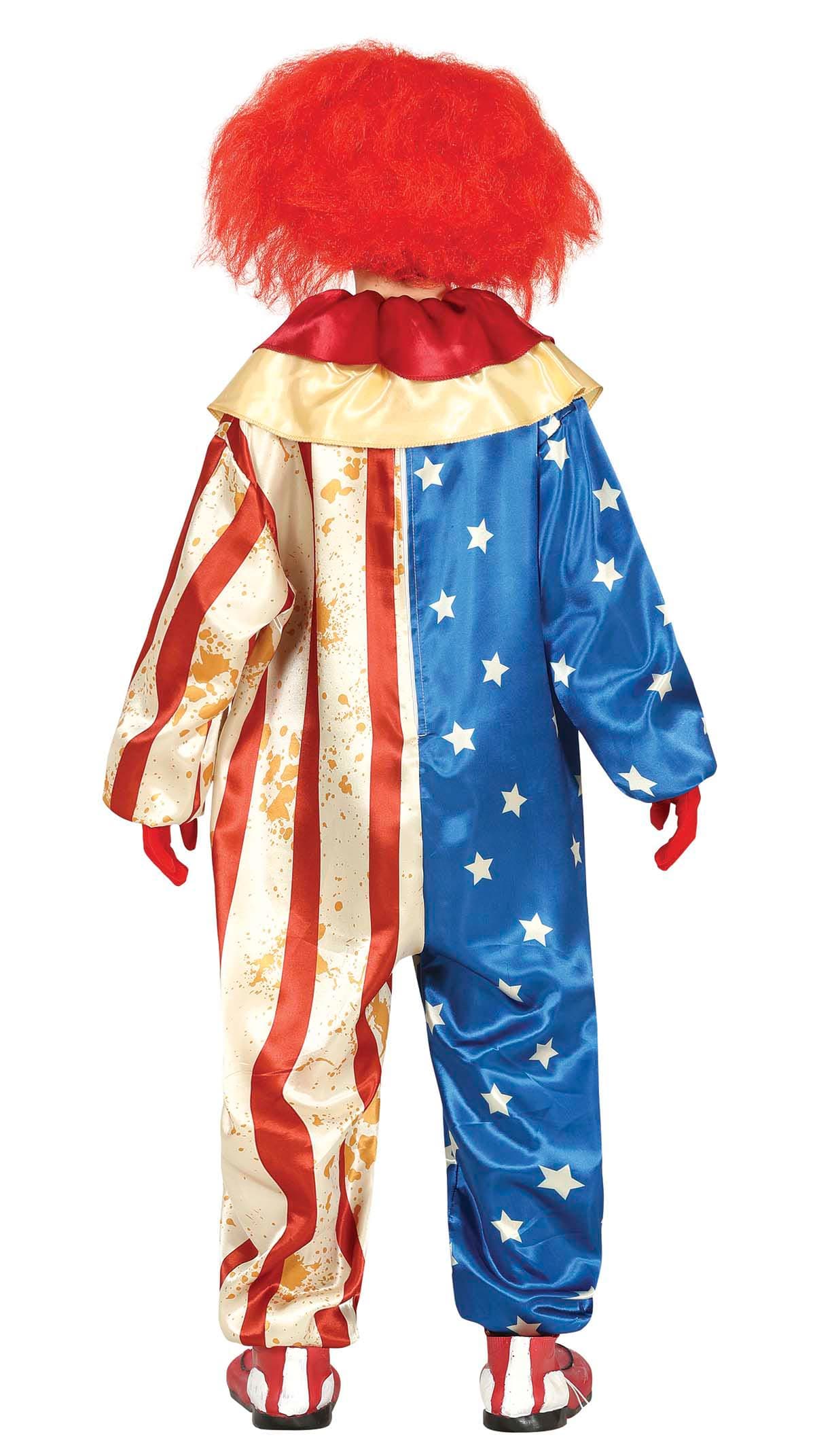 Patriotisk klovn – kostume til drenge