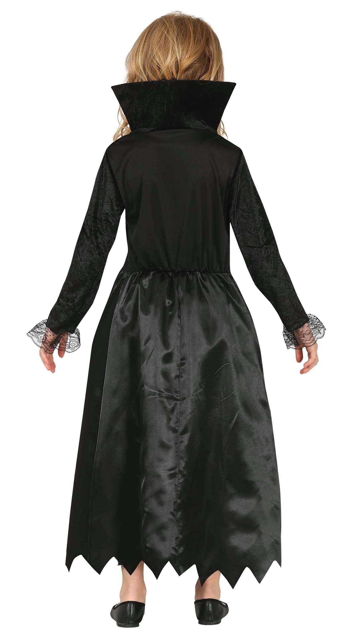 Vampyr – kostume til piger, sort og bordeaux, model 77624
