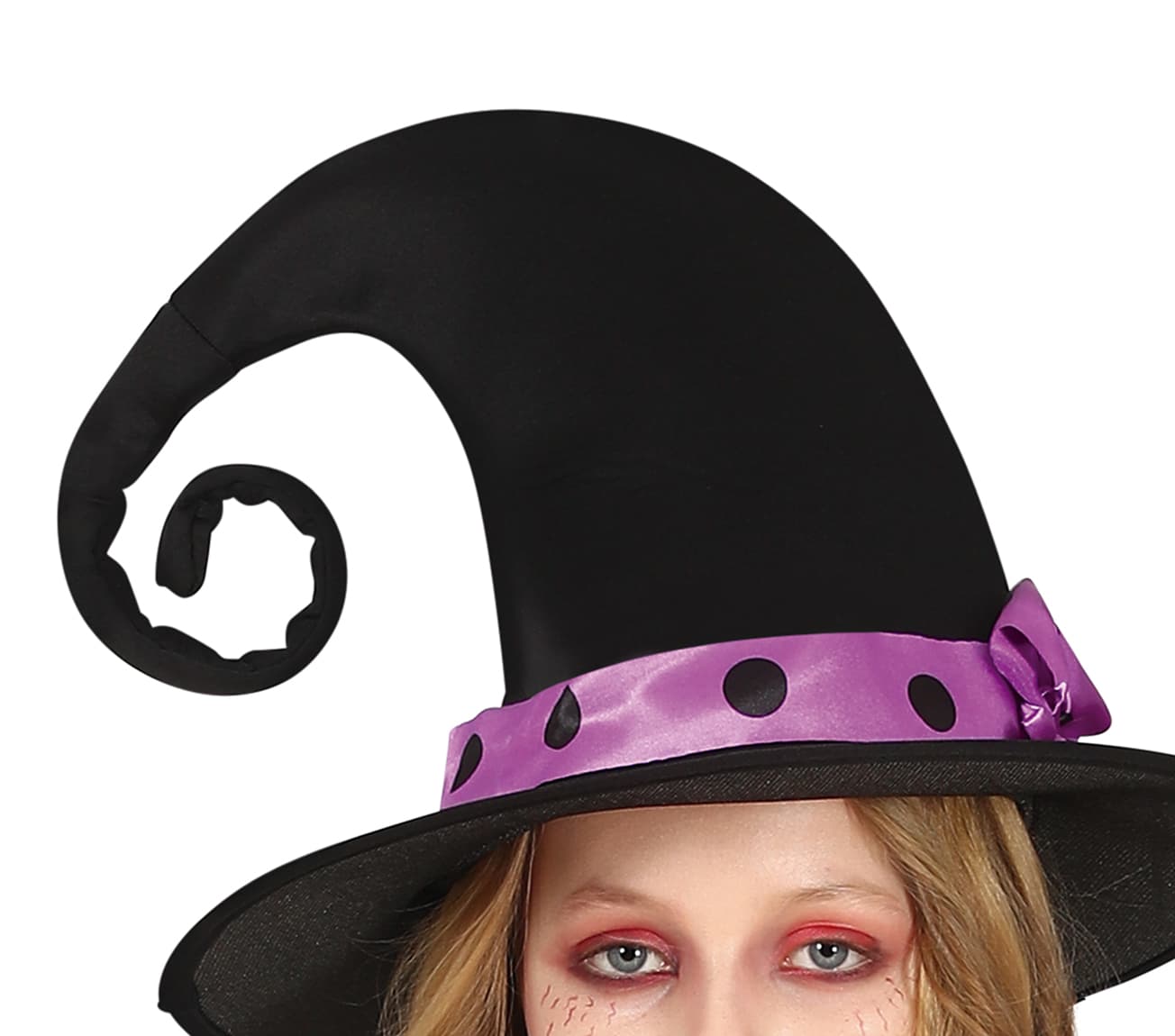 Lilla heks – kostume til piger, sort og lilla, model 77643
