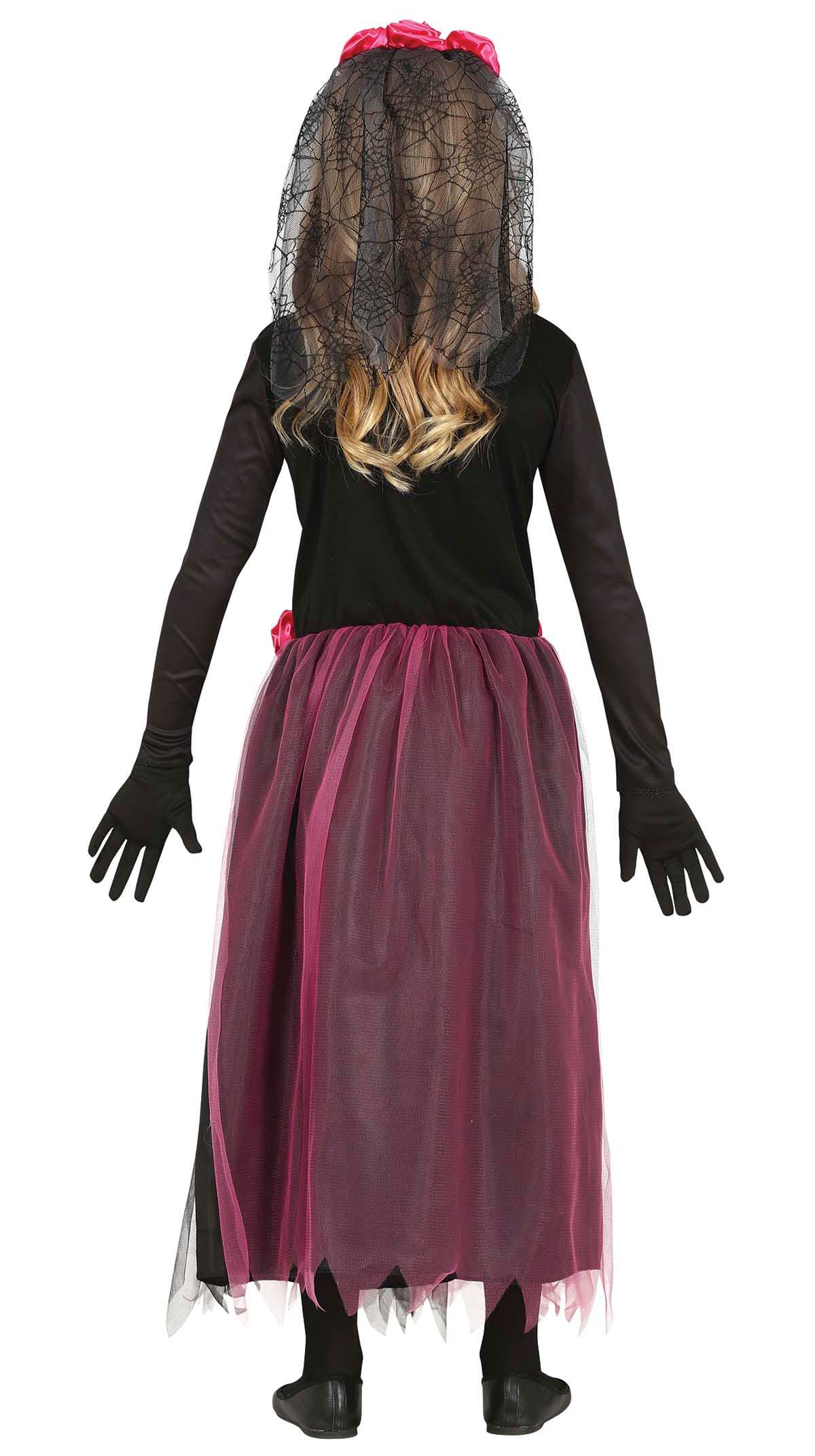 Catrina – kostume til piger, sort og flerfarvet, model 77659