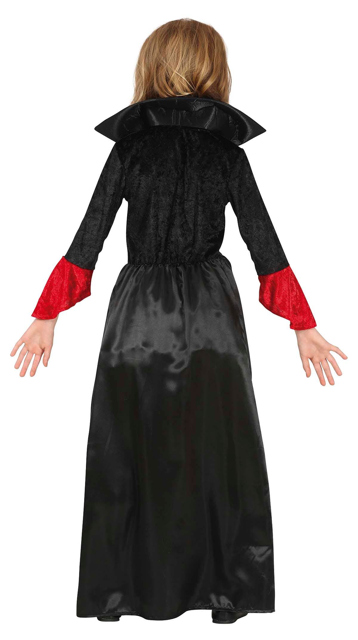 Vampyr – kostume til piger, sort og bordeaux, model 77675