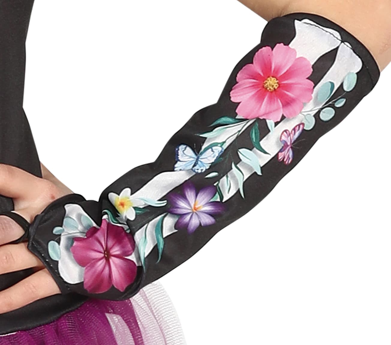 Blomsterskelet – kostume til piger