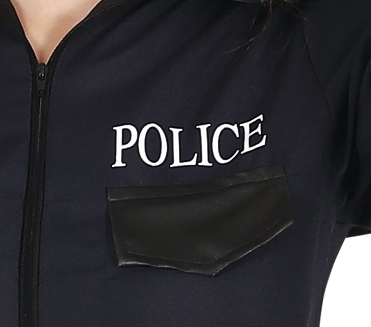 Politi – kostume til børn og voksne, sort