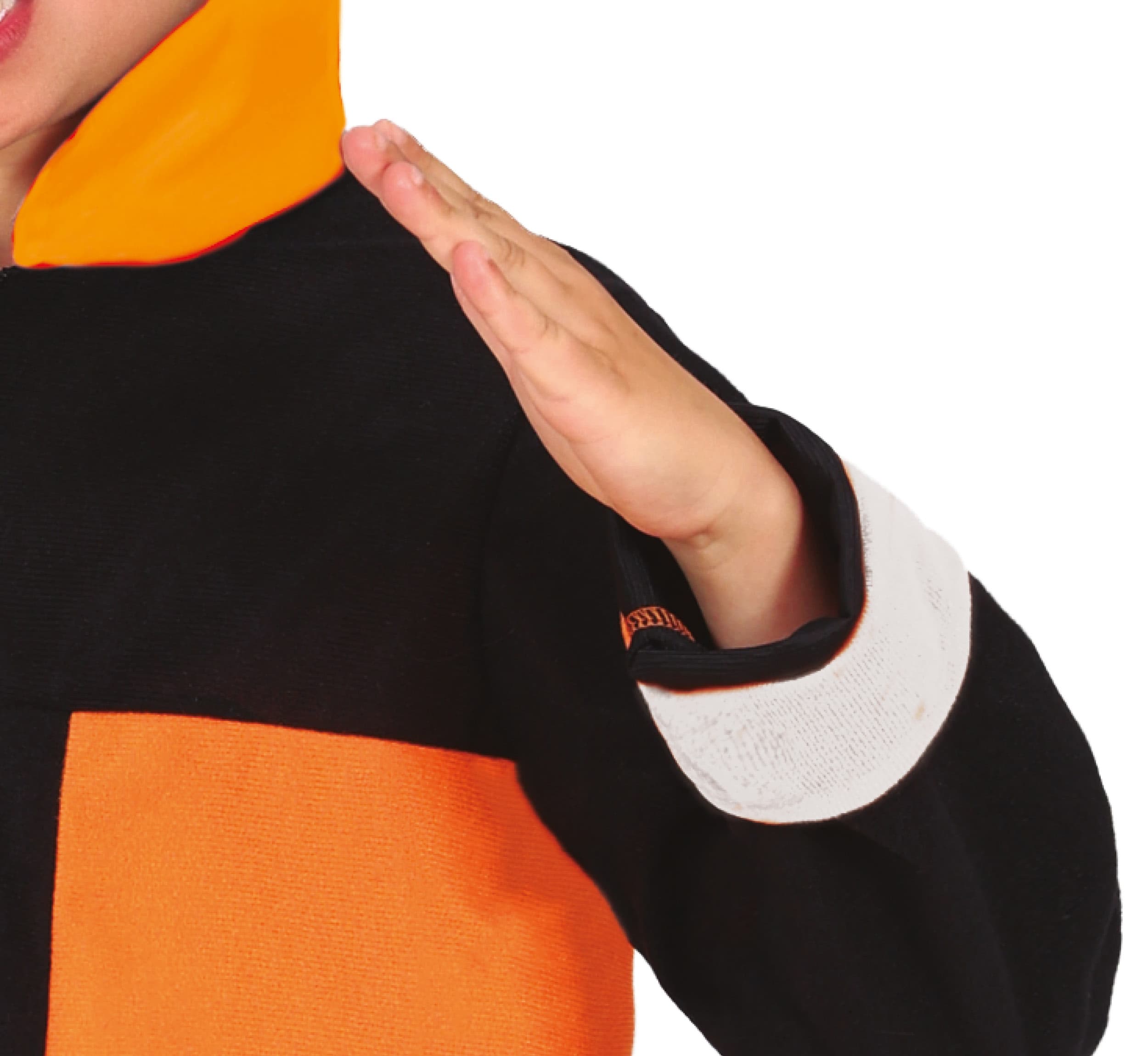 Sort og orange ninja – kostume til drenge