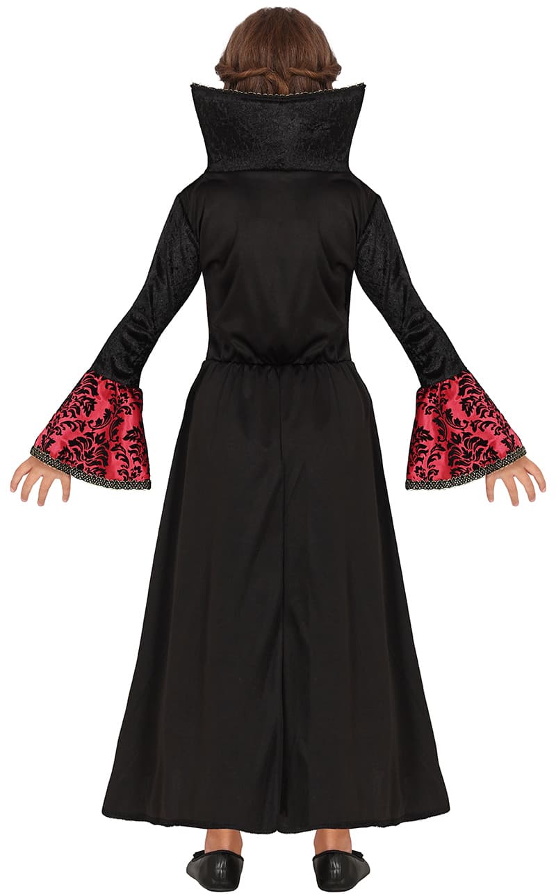 Vampyr – kostume til piger, sort og bordeaux, model 78073