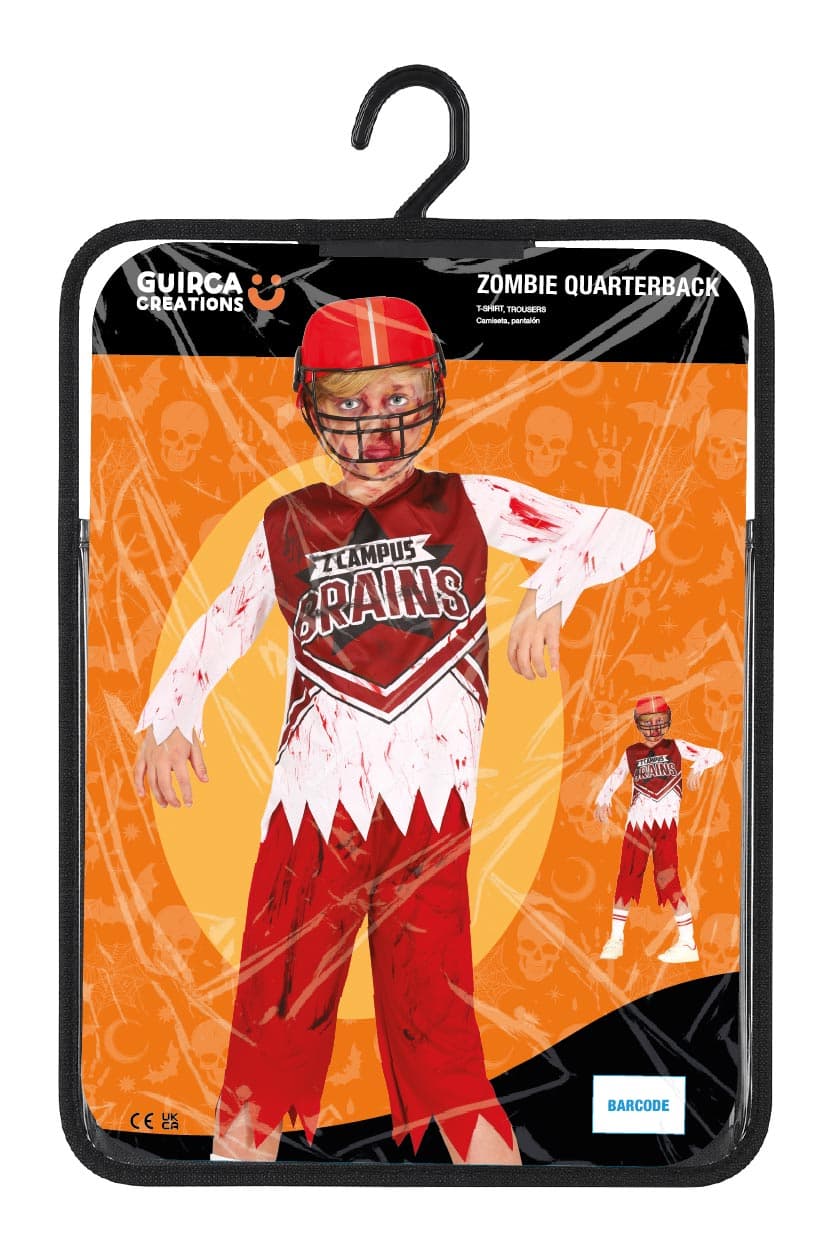 Zombie-quarterback – kostume til drenge
