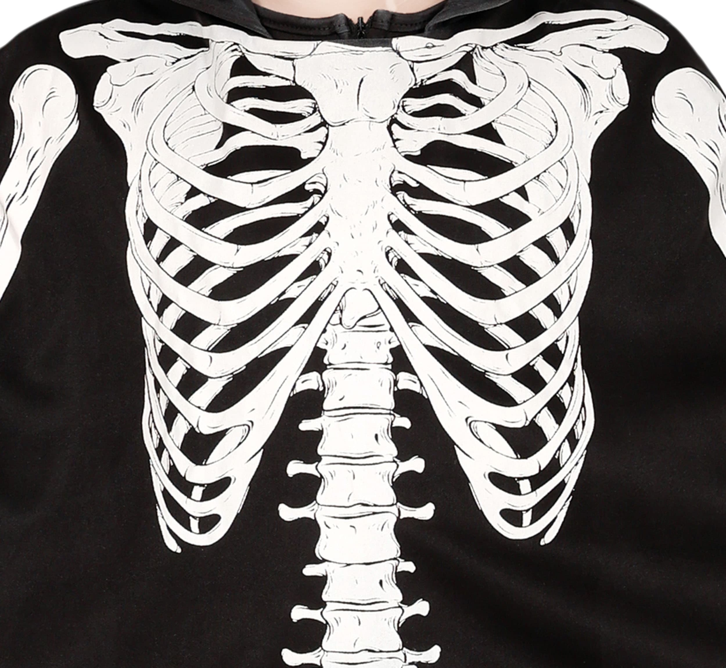 Skeletponcho – kostume til børn