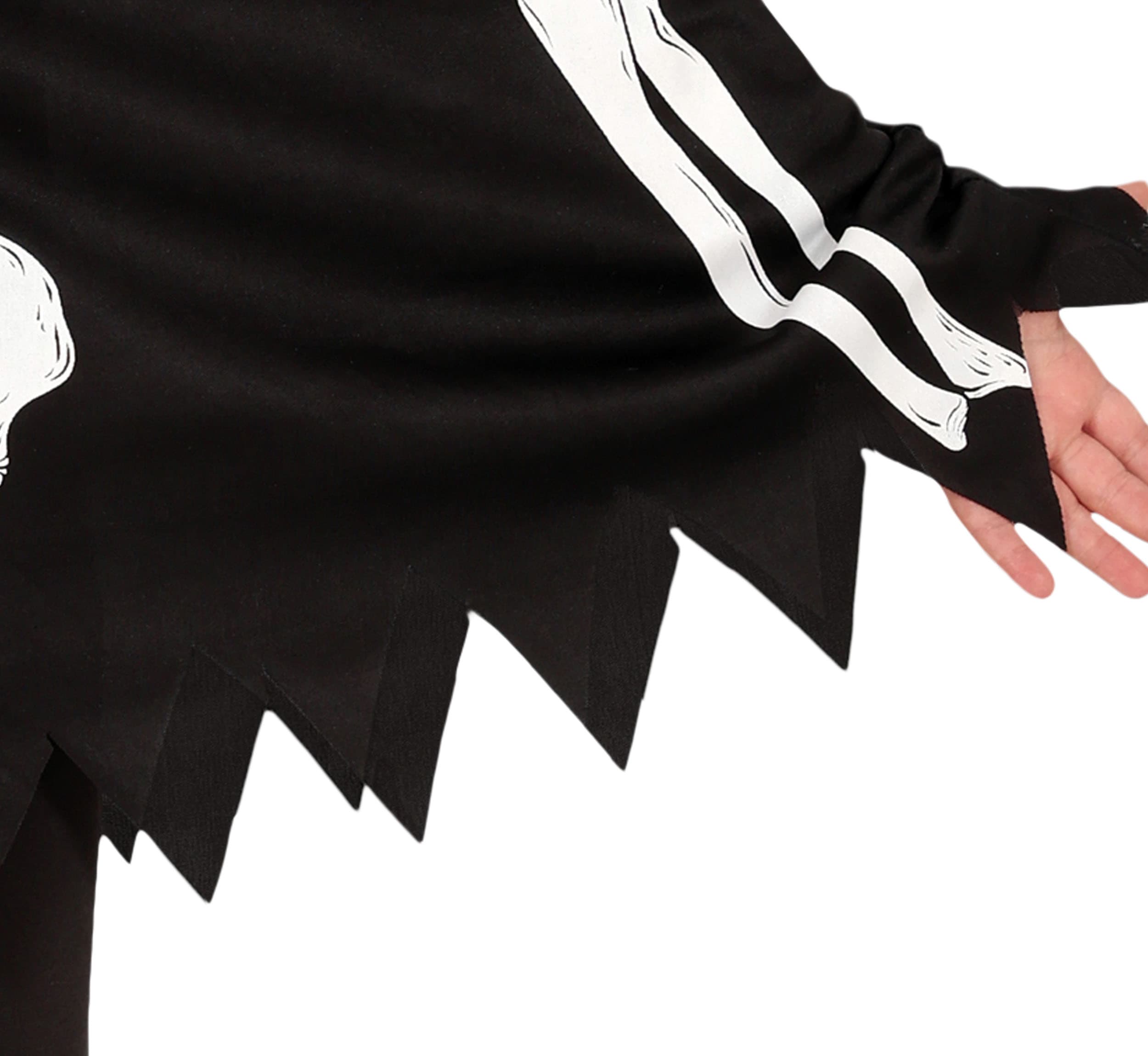 Skeletponcho – kostume til børn