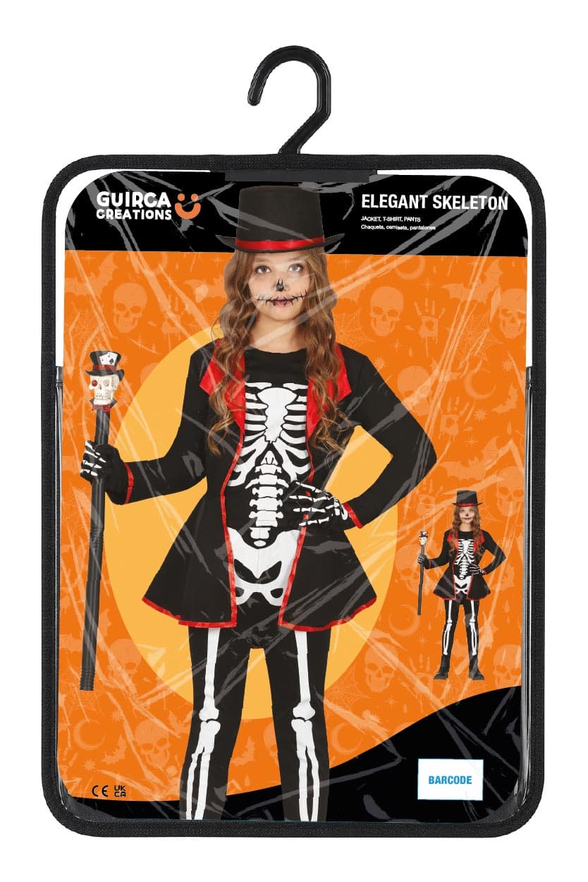 Elegant skelet – kostume til piger