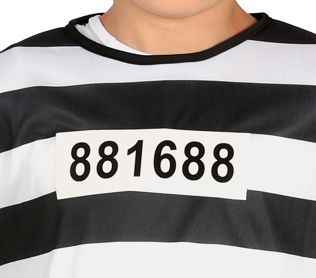 Fange – kostume til drenge, sort og hvid