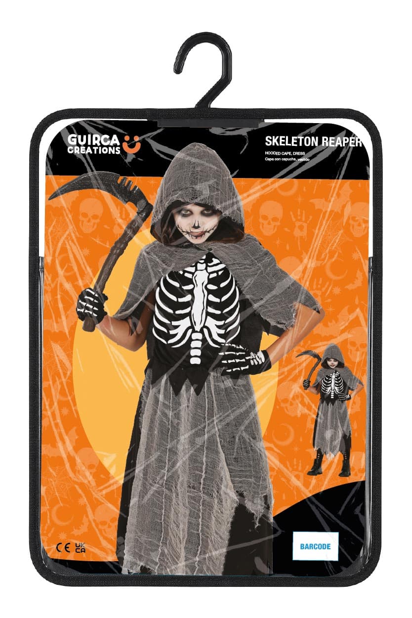 Skeletliemand – kostume til piger