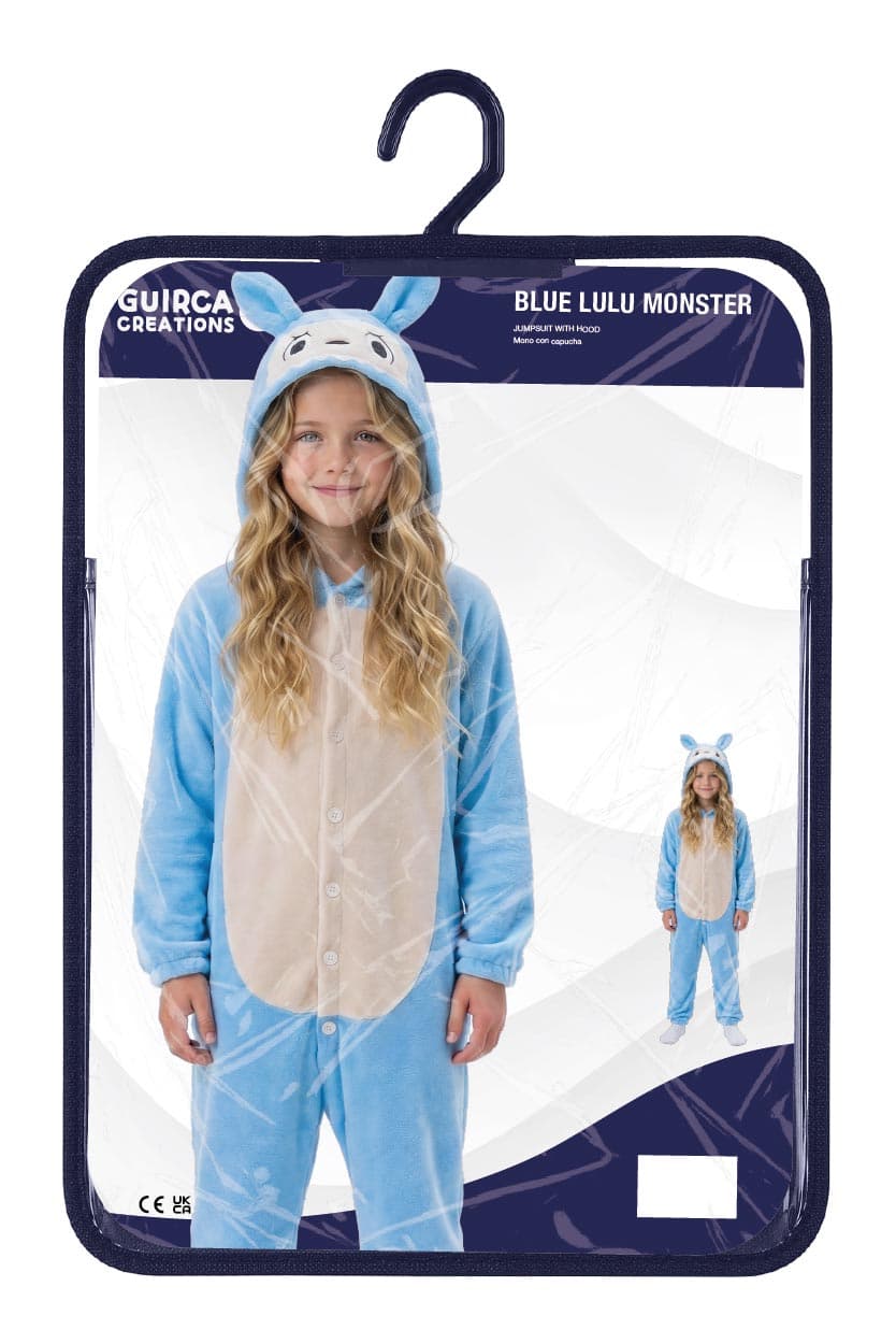 Blå Lulu-monsterpyjamas – kostume til børn