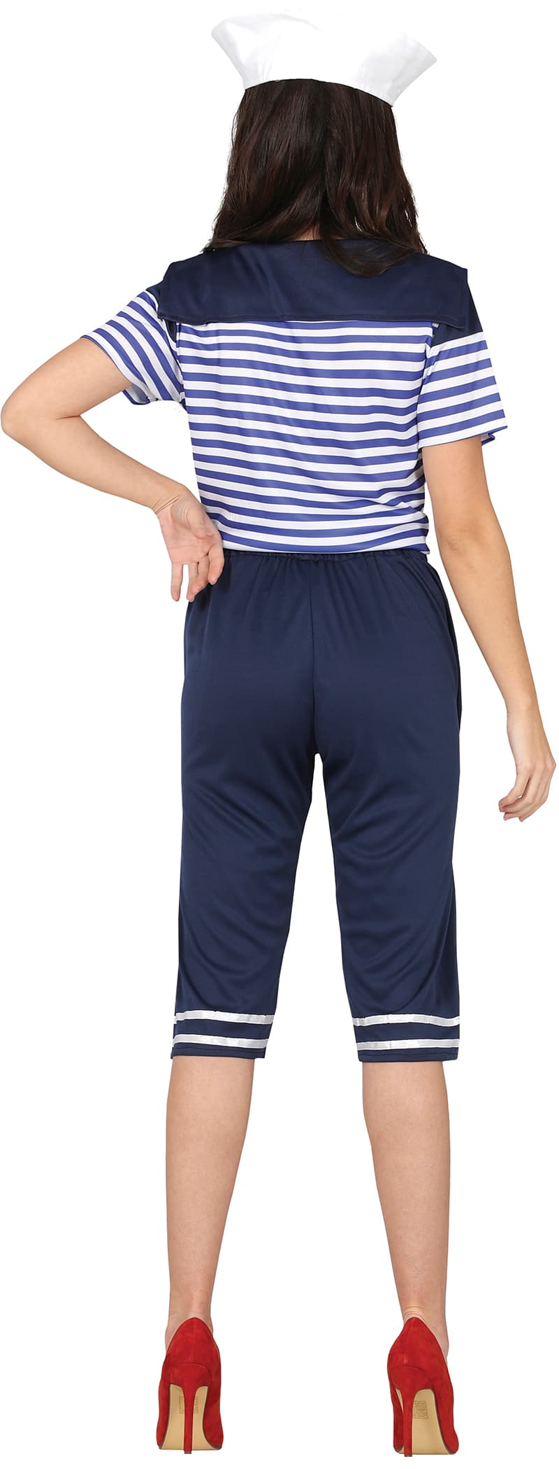 Matros – kostume til damer, blå og hvid, model 79167