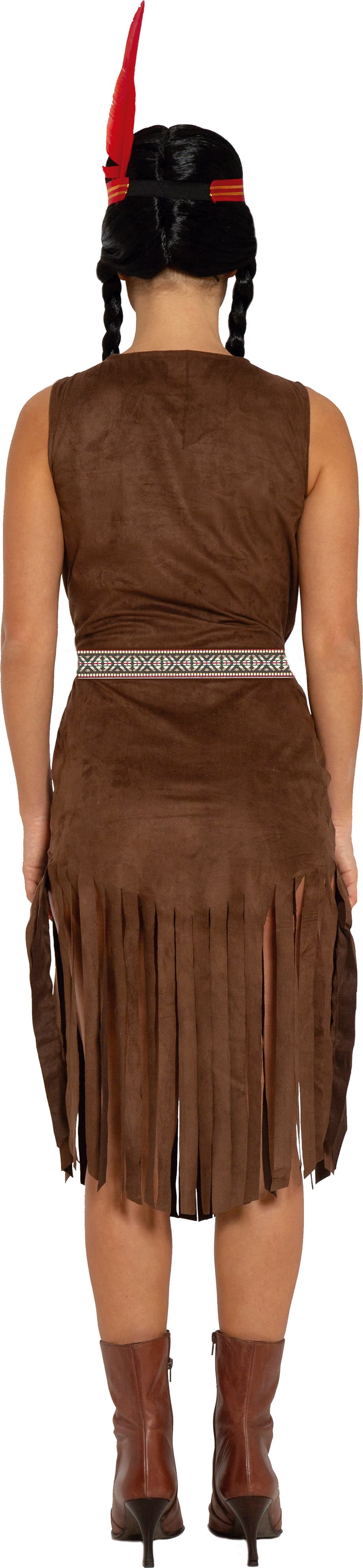 Indianer – kostume til damer, brun, model 79214