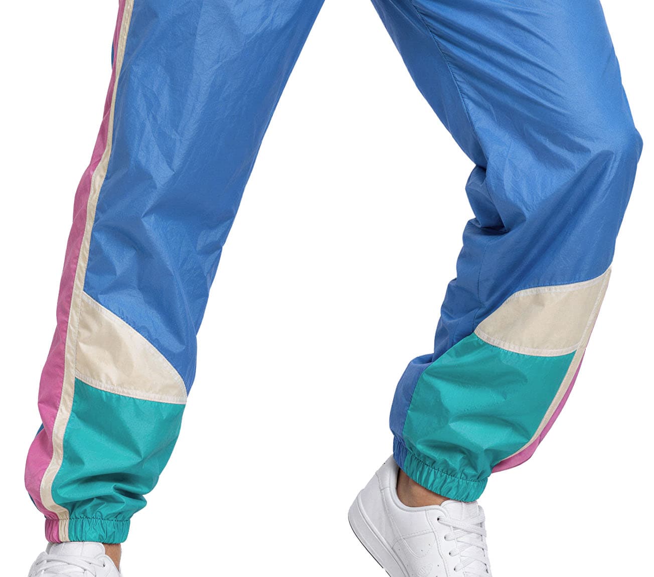 Gymnast – kostume til herrer, blå og flerfarvet, model 79309