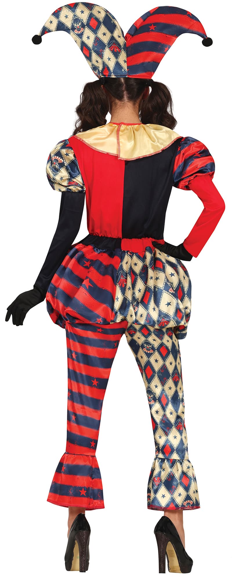 Harlekin med ruder – kostume til damer