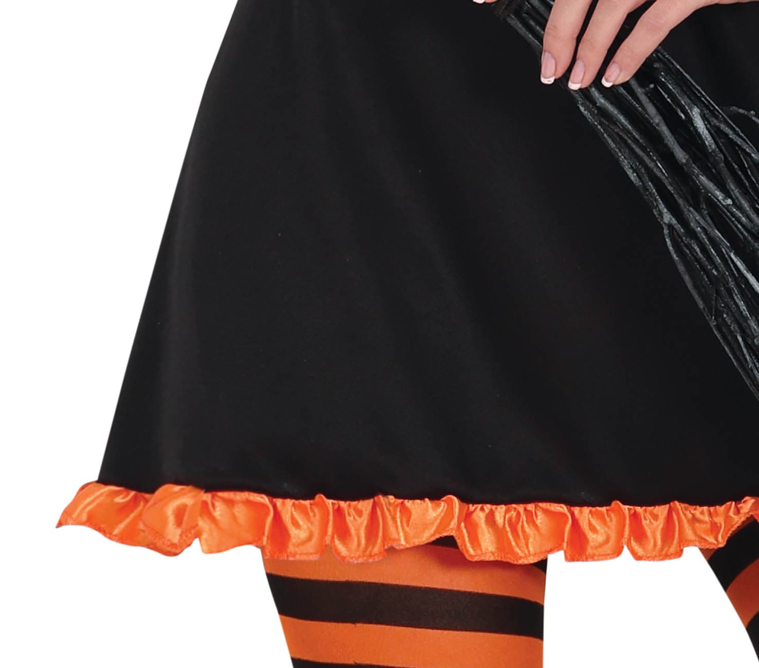Heks – kostume til damer, sort og orange