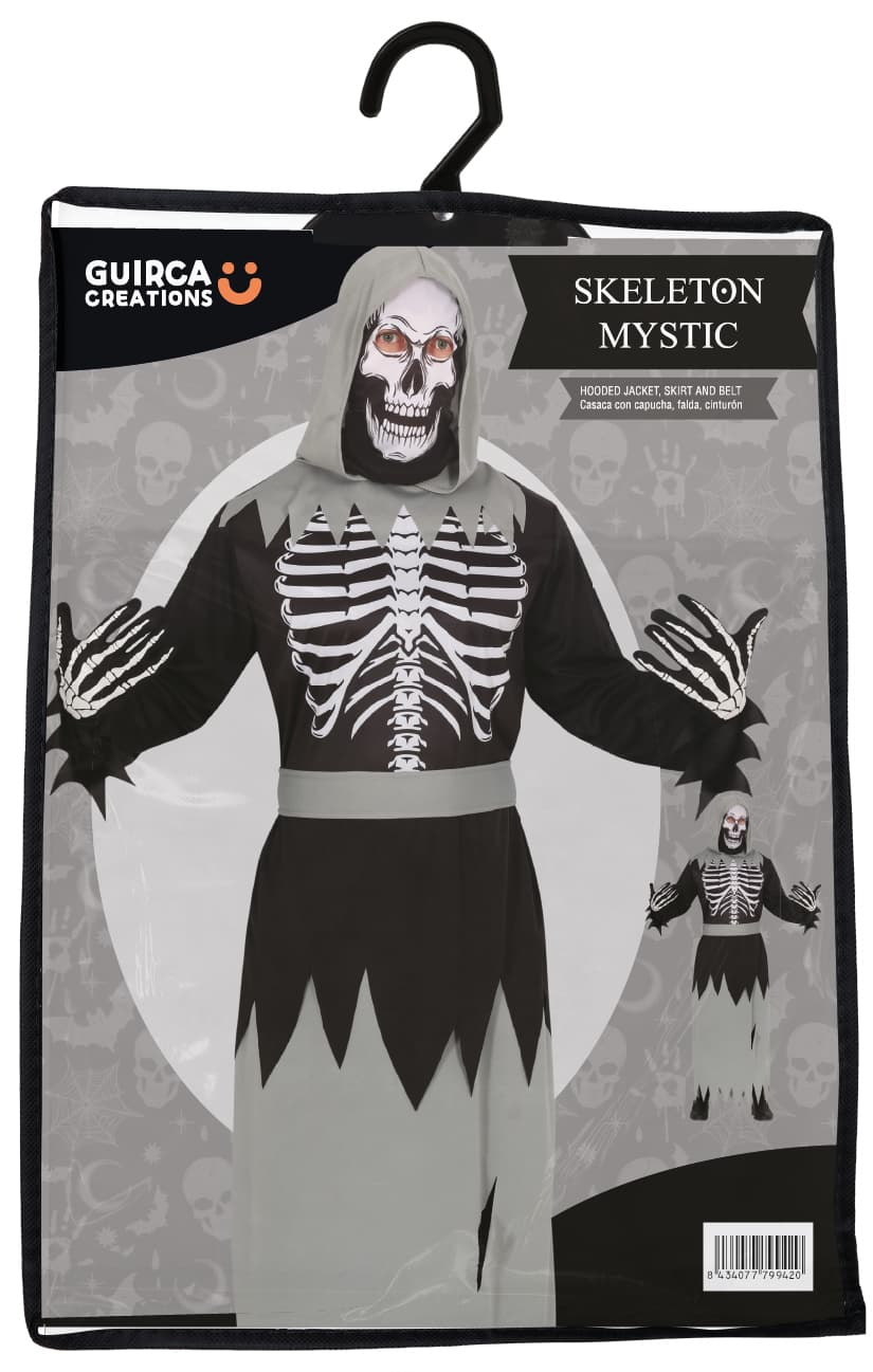 Skeletmystiker – kostume til herrer