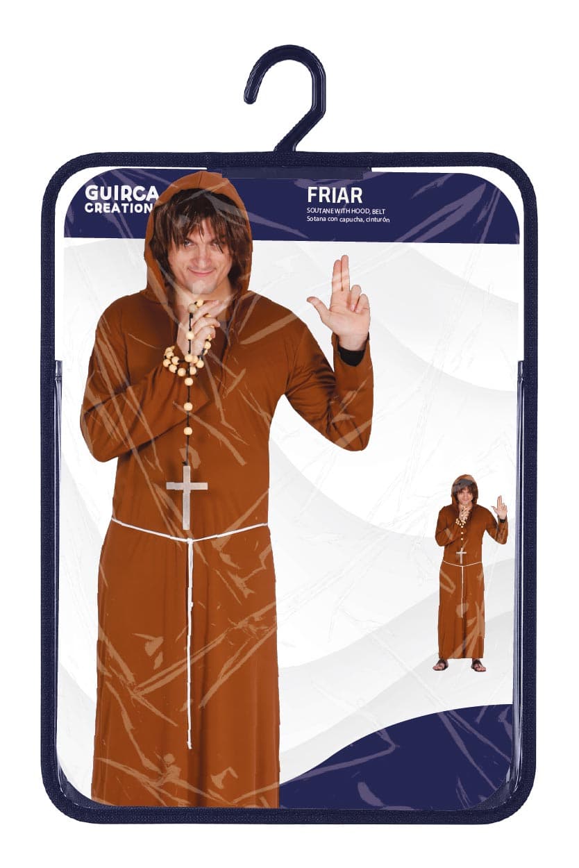 Munk – kostume til herrer, brun, model 80032