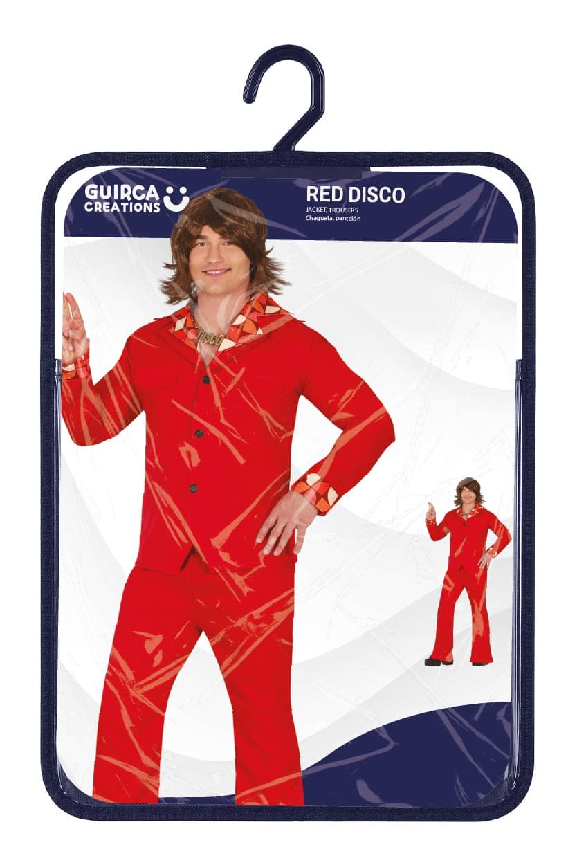 Rød disco – kostume til herrer