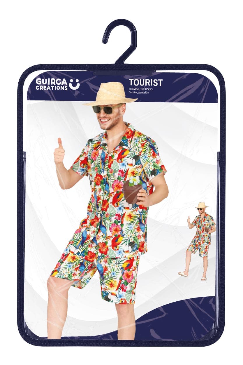 Turist – kostume til herrer, flerfarvet